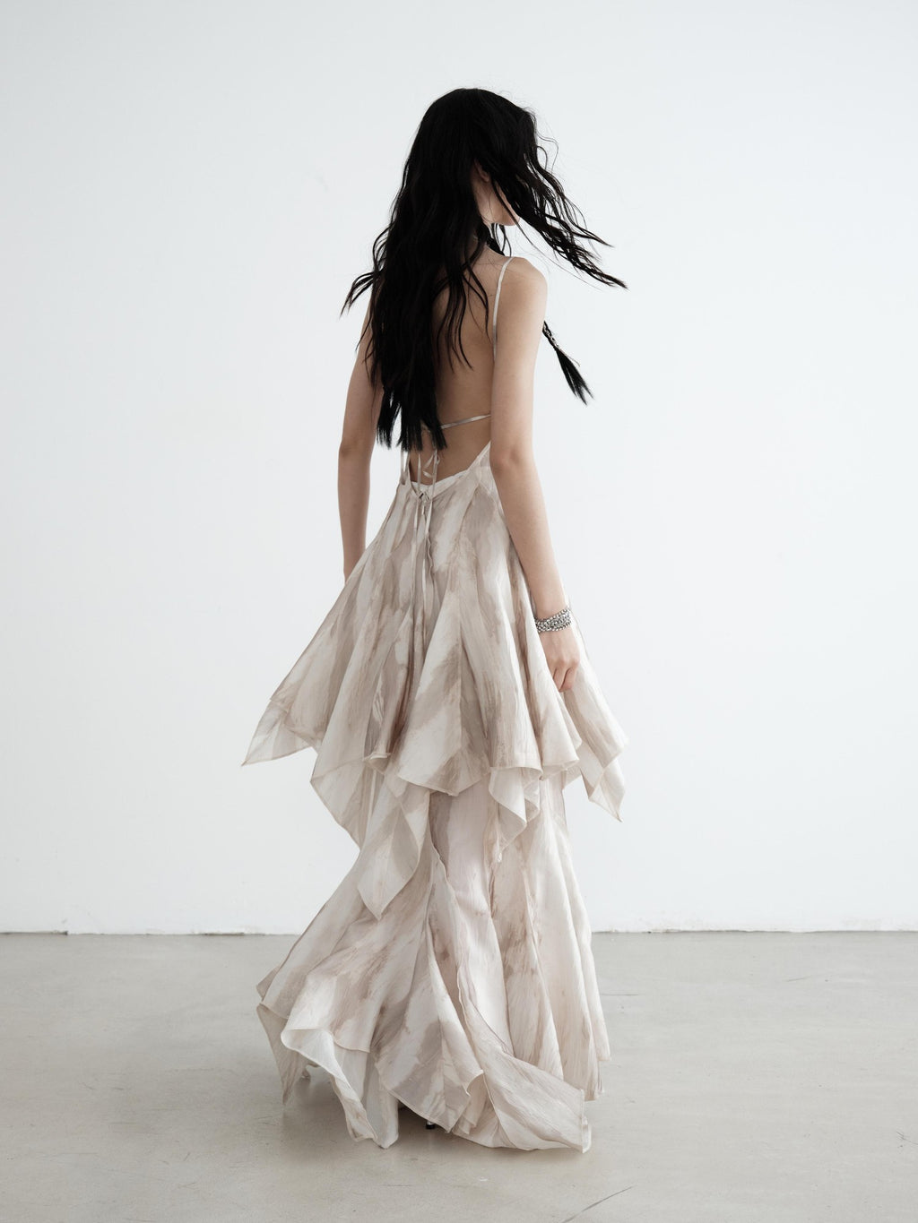 Jnylon studios Flowing Asymmetric Mermaid Heavyweight Maxi Skirts