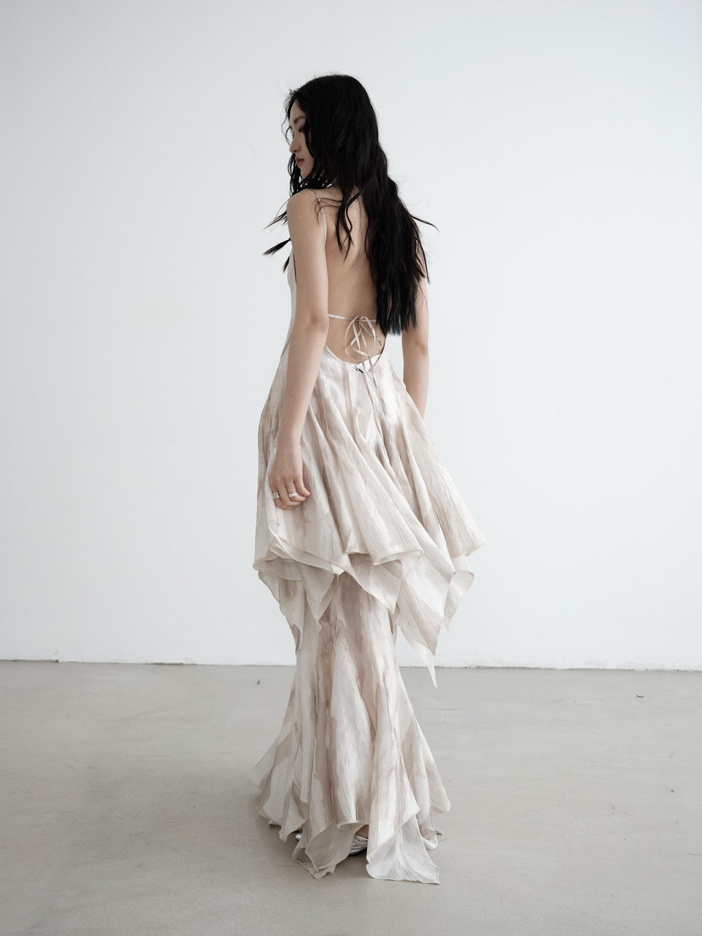 Jnylon studios Flowing Asymmetric Mermaid Heavyweight Maxi Skirts