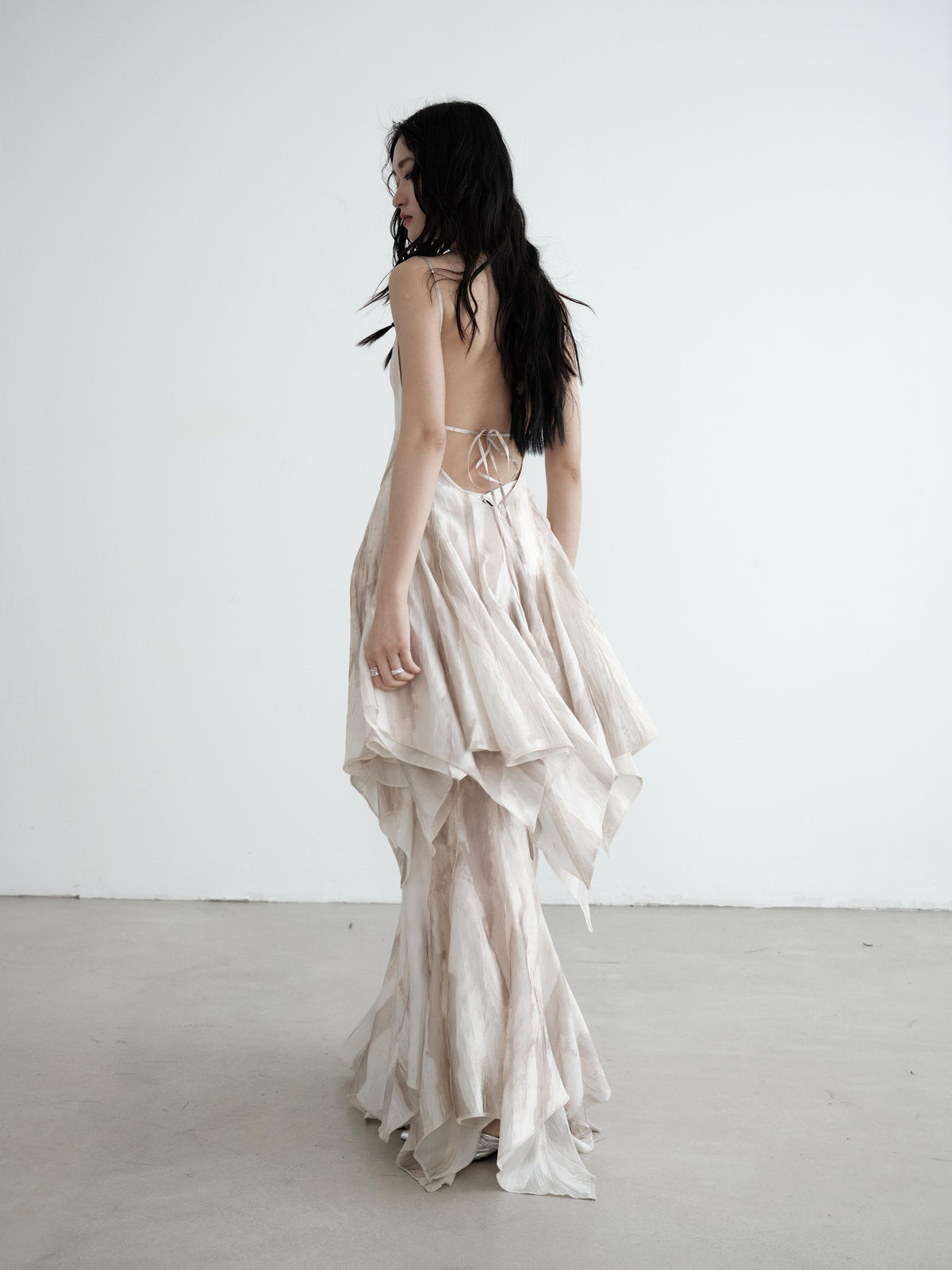 Jnylon studios Flowing Asymmetric Mermaid Heavyweight Maxi Skirts