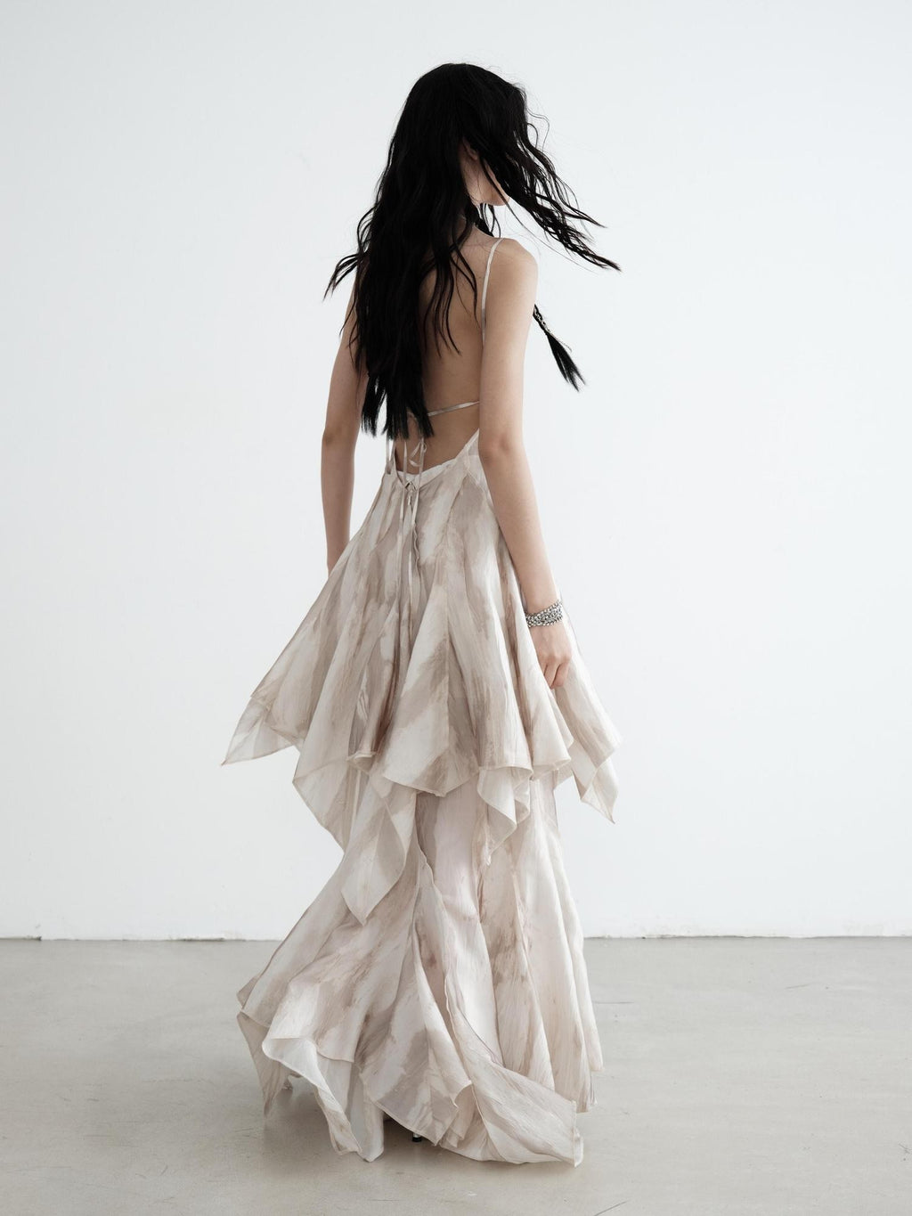 Jnylon studios Flowing Asymmetric Mermaid Heavyweight Maxi Skirts