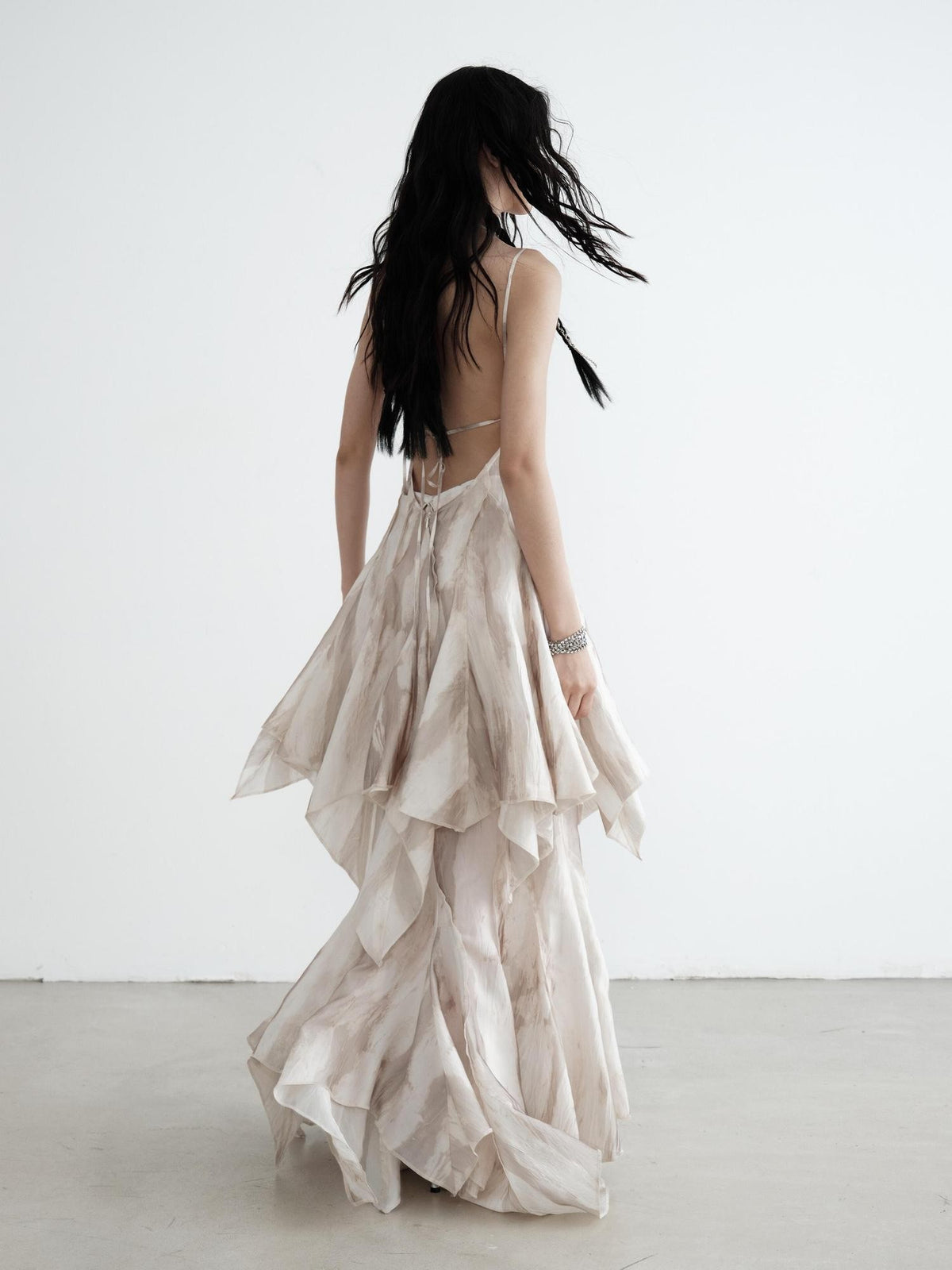 Jnylon studios Flowing Asymmetric Mermaid Heavyweight Maxi Skirts