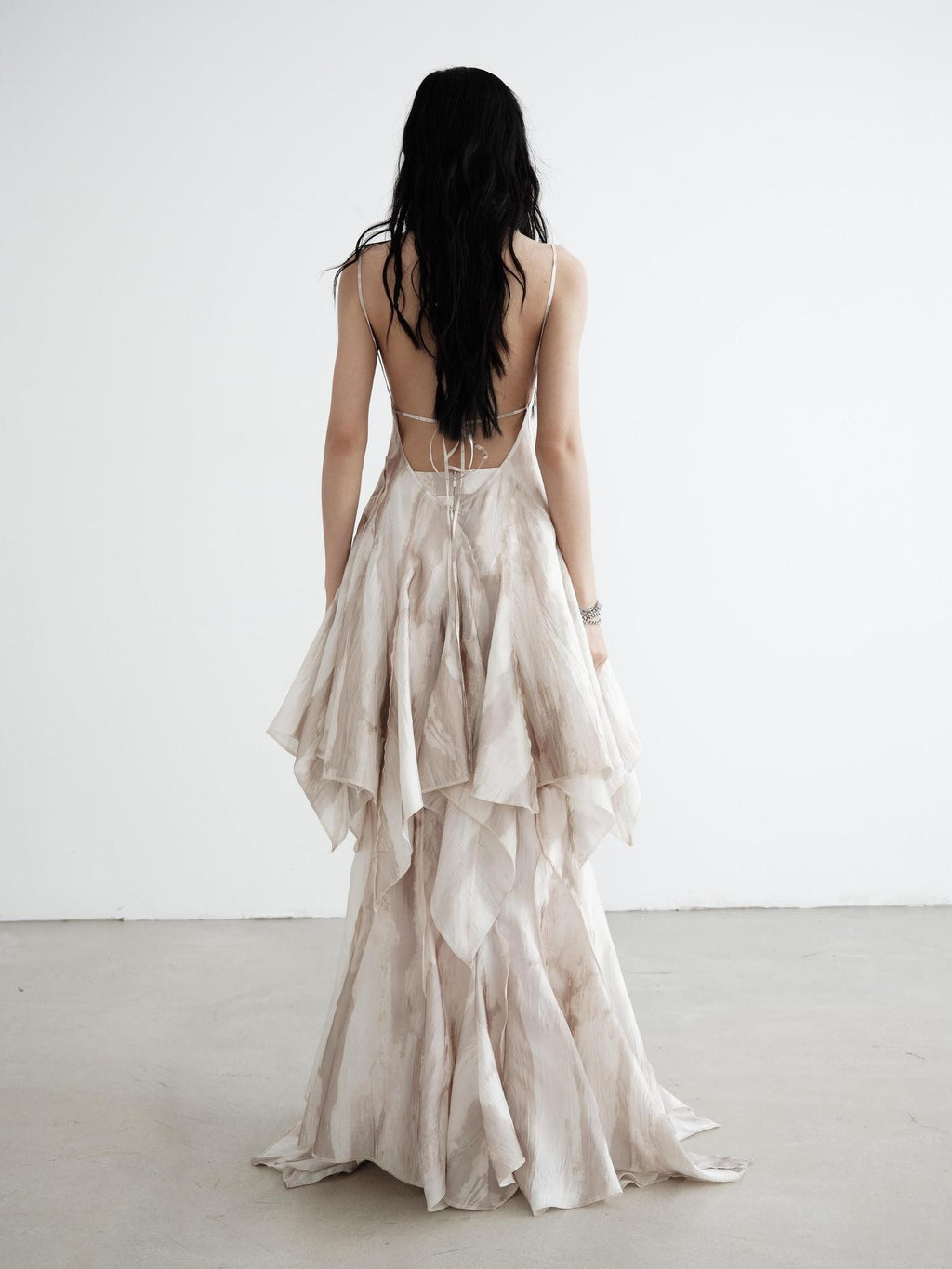 Jnylon studios Flowing Asymmetric Mermaid Heavyweight Maxi Skirts