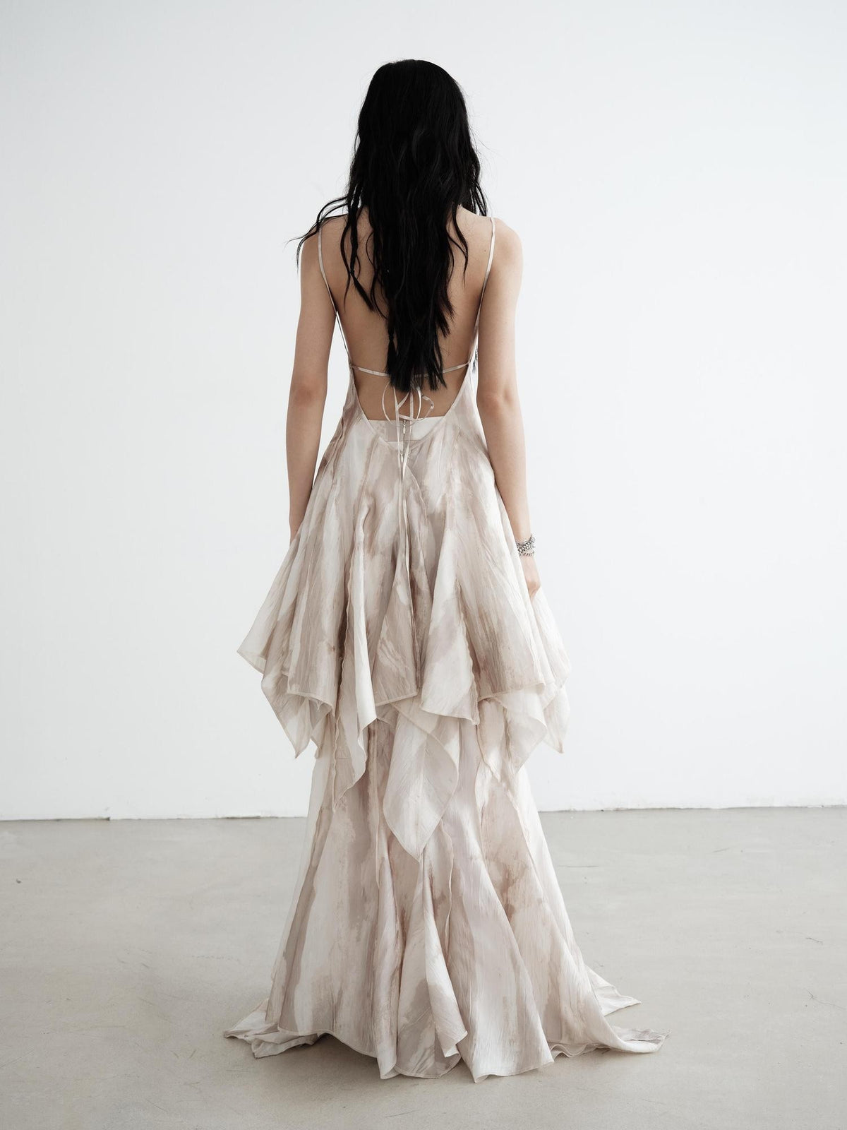 Jnylon studios Flowing Asymmetric Mermaid Heavyweight Maxi Skirts