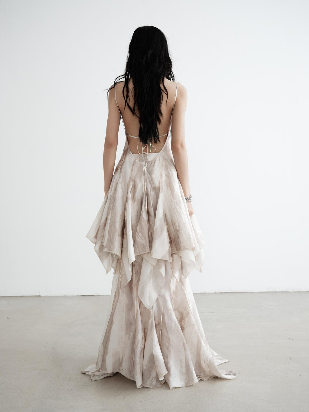 Jnylon studios Flowing Asymmetric Mermaid Heavyweight Maxi Skirts