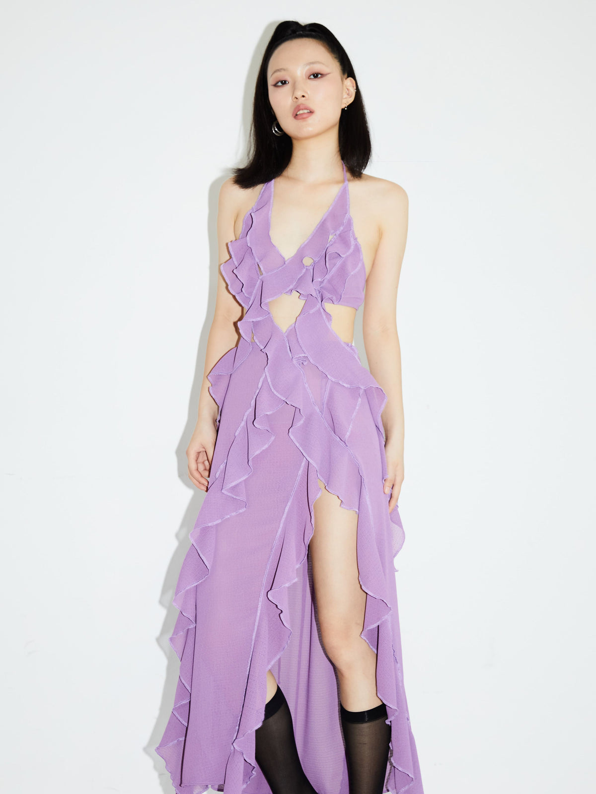Jnylon_studios_Geometric_Cutout_Ruffle_Asymmetric_Deep_V-neck_Women's_Halter_Maxi_Dresses_676391340457_MISSTT