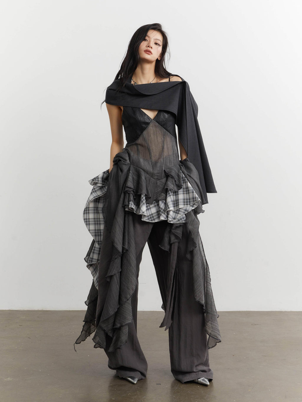 Jnylon_studios_Plaid_Color_Block_Asymmetric_Ruffle_Spliced_Women's_Slip_Midi_Dresses_969866721758_MISSTT