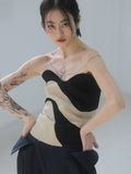 Jnylon_studios_Retro_Geometric_Colorblock_Raw_Edge_Wool_Women's_Tube_Tops_659519025184_MISSTT