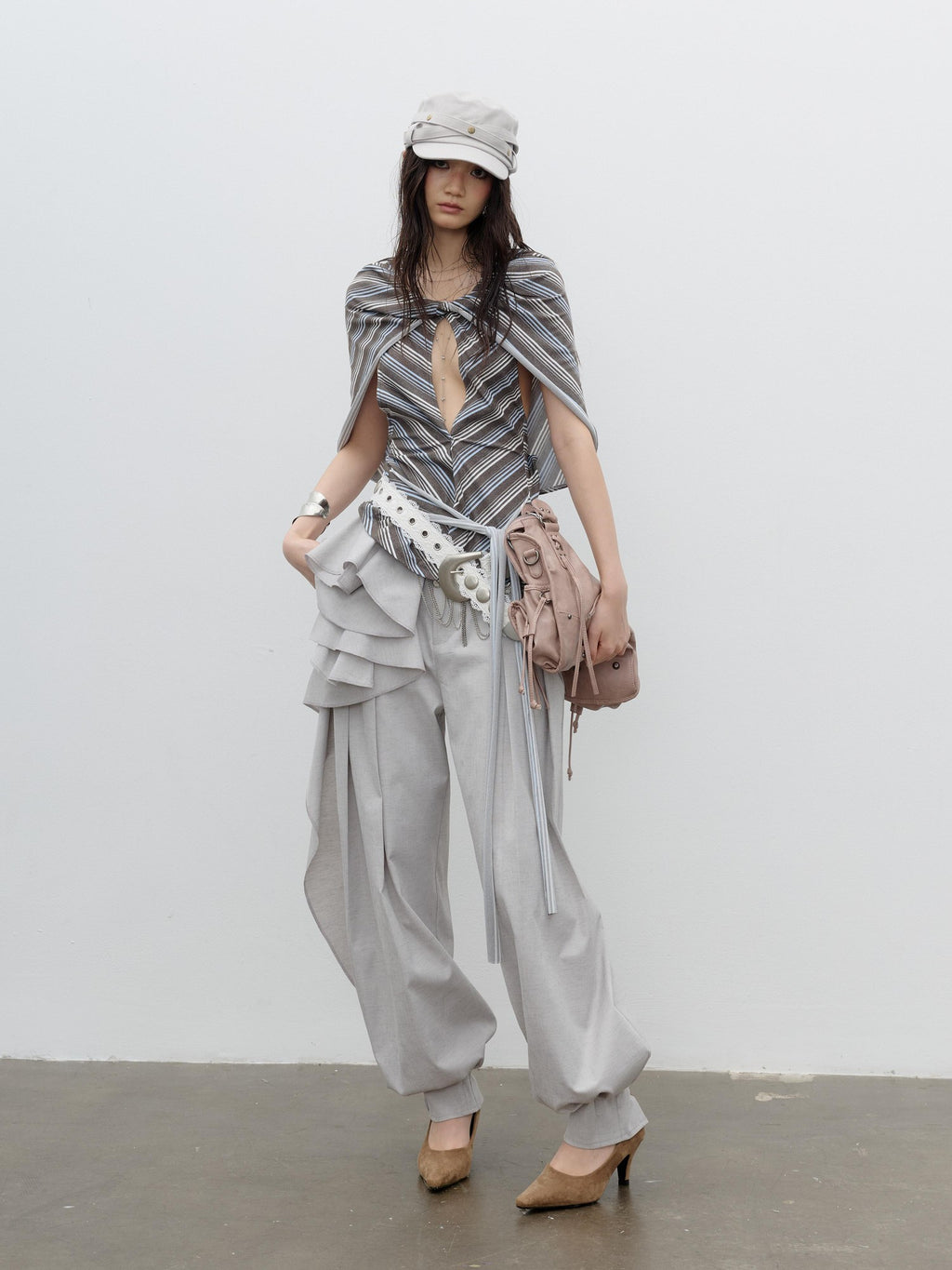 Jnylon studios Romantic Ruffled Balloon Women's Harem Pants