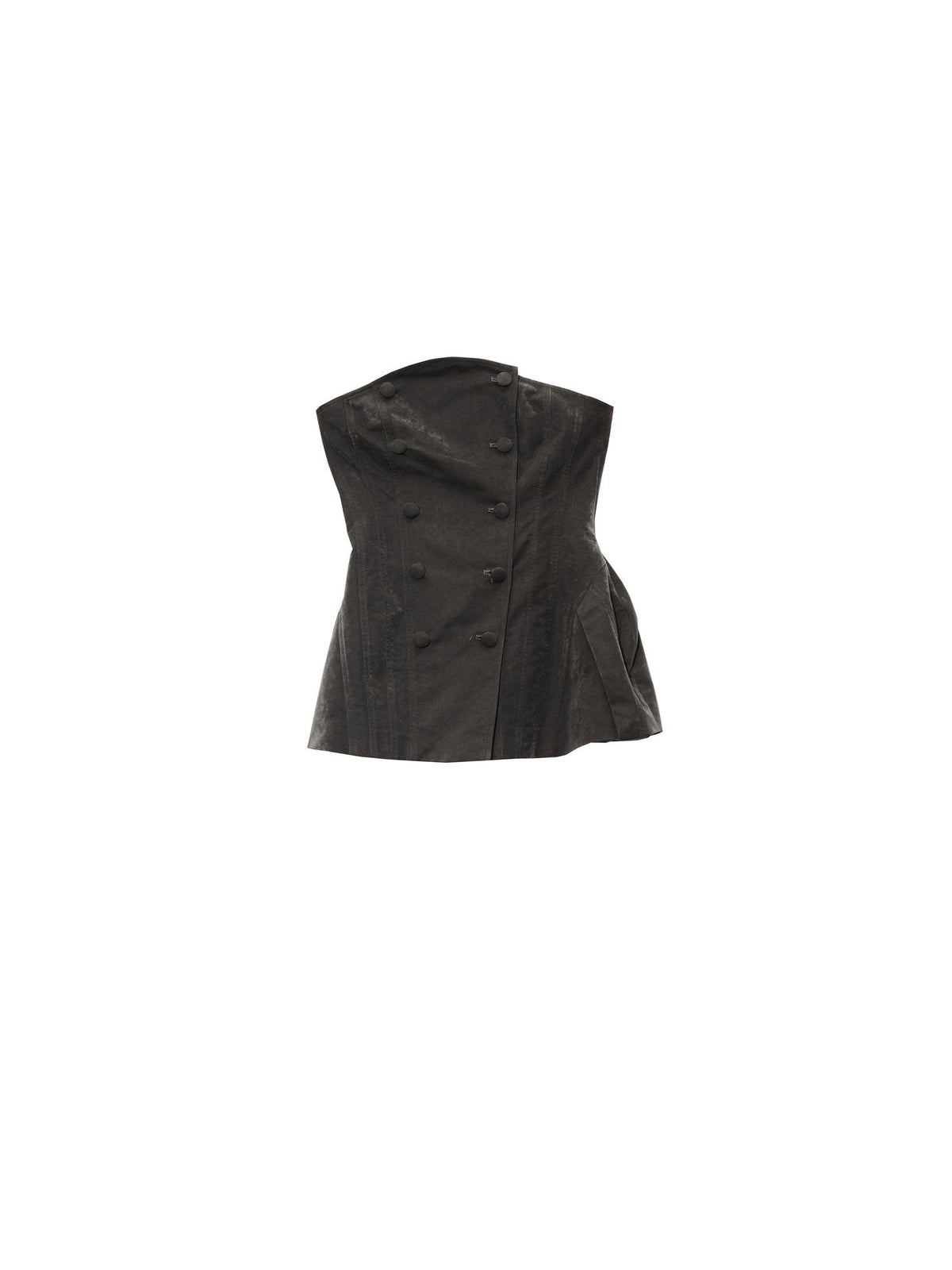 Jnylon studios Vintage Corset Style Zip Slim Fit Polyester Women's Tube Tops