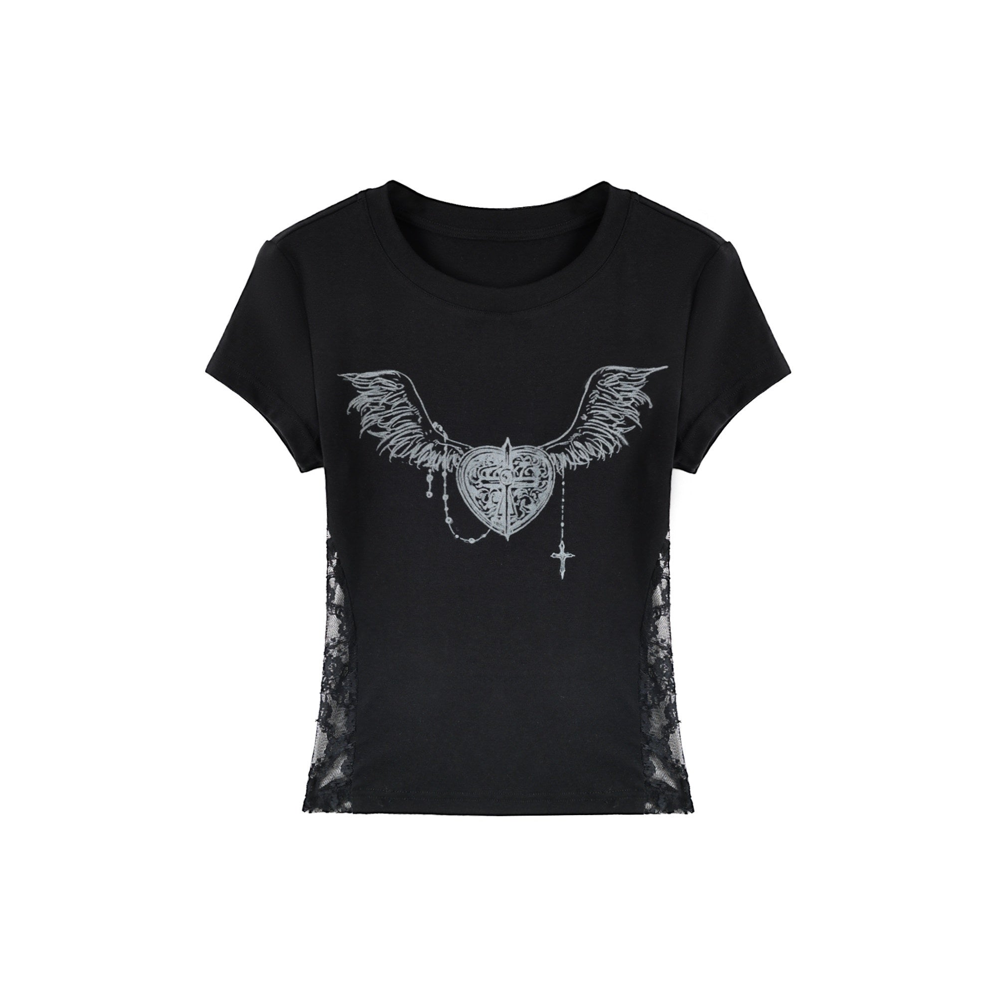 Kyouko_Baby_Angel_Heart_Dark_Gothic_Print_Crewneck_Women's_Short_Sleeve_T-shirts_1049130687721_MISSTT