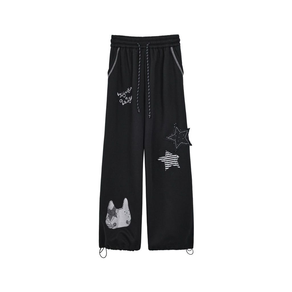 Kyouko_Baby_Black_Oversized_All_Over_Star_Print_Women's_Other_Material_Zip-up_Hoodies_990948806737_MISSTT