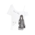 Kyouko_Baby_Doll_Print_One_Shoulder_Slim_Women's_Casual_Top_&_Shorts_Sets_1035328506454_MISSTT