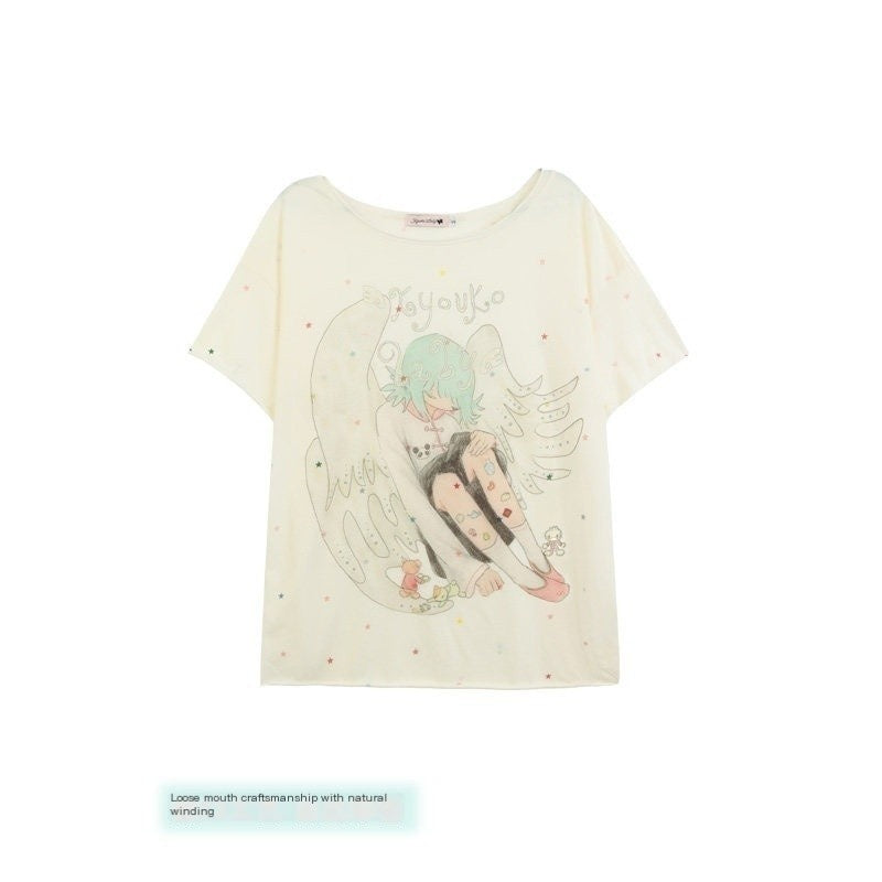 Kyouko_Baby_Gem_Dusk_Designer_Original_Print_Women's_Short_Sleeve_T-shirts_946640913494_MISSTT