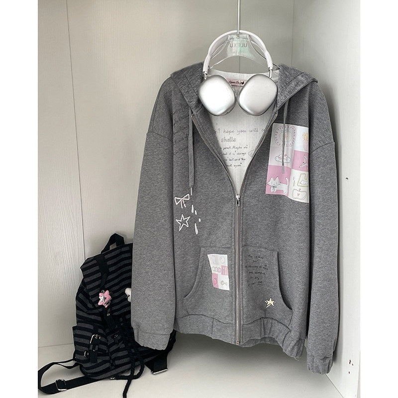 Kyouko_Baby_Gray_Girl_Aesthetic_Oversized_Loose_Short_Cropped_Hem_Women's_Zip-up_Hoodies_848832175435_MISSTT
