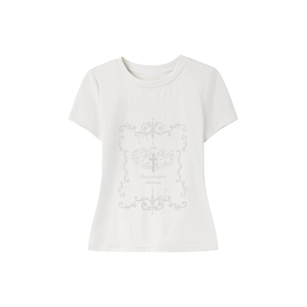 Kyouko_Baby_Korean_Girl_Printed_Crewneck_Women's_Lightweight_Casual_Top_&_Shorts_Sets_1051752420747_MISSTT