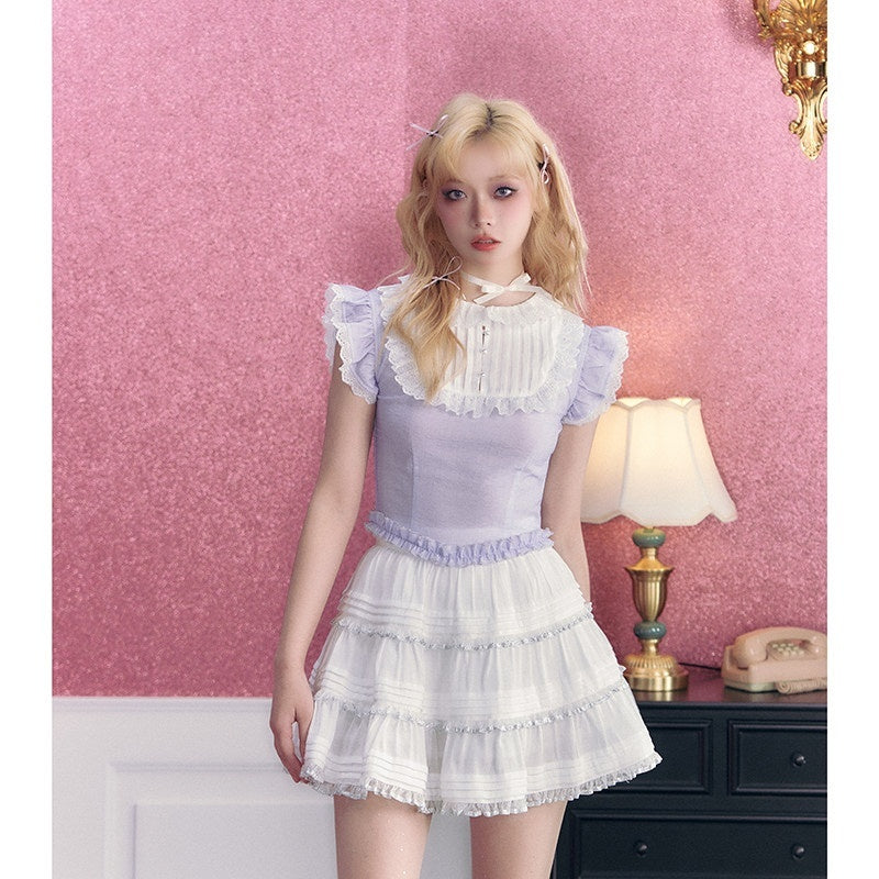 Kyouko_Baby_Lavender_Vintage_Sweet_Flutter_Short_Sleeve_Women's_Matching_Skirt_Sets_769119863811_MISSTT
