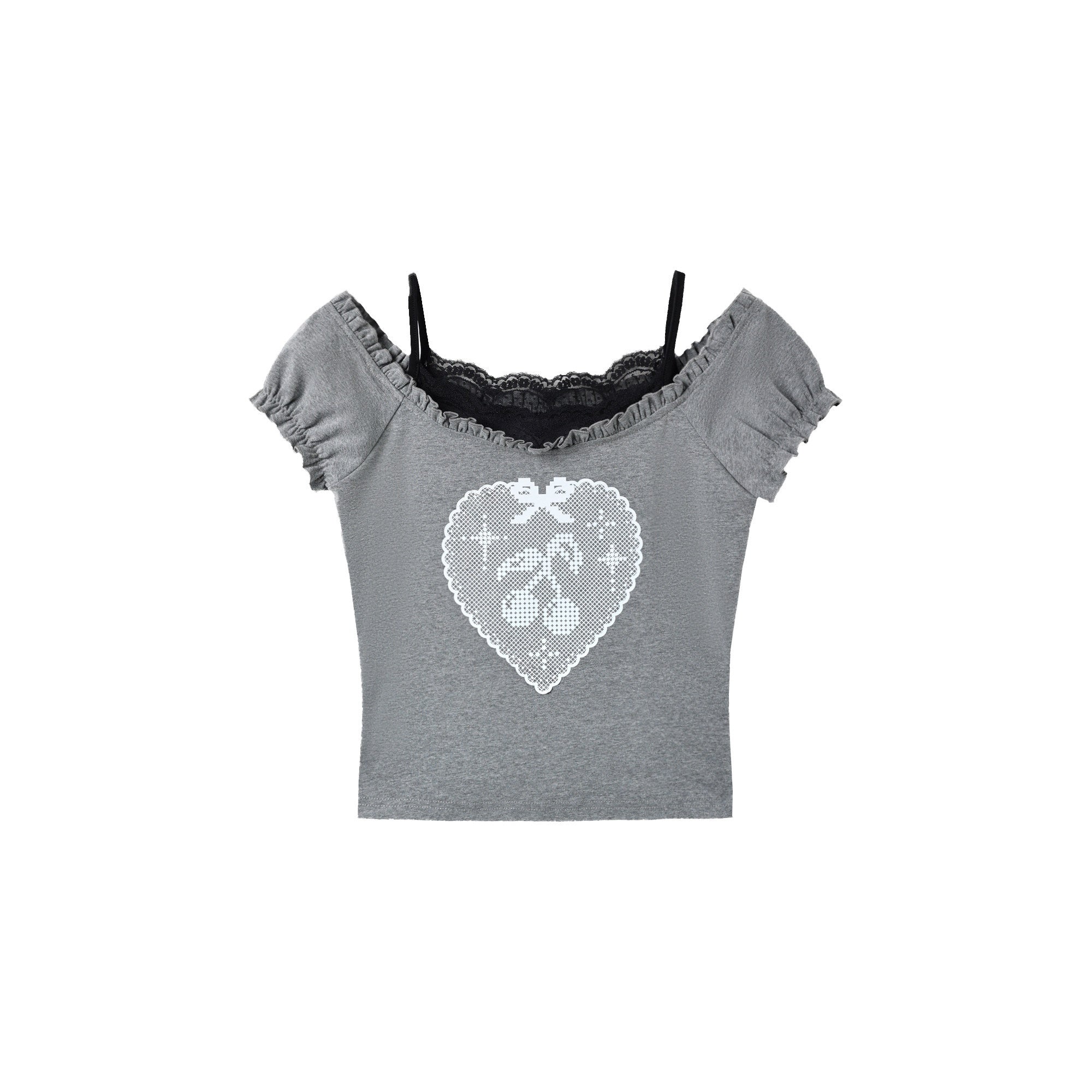 Kyouko_Baby_Millennial_Gray_Heart_Print_Puff_Sleeve_Off_Shoulder_Women's_Matching_Skirt_Sets_1049131739650_MISSTT