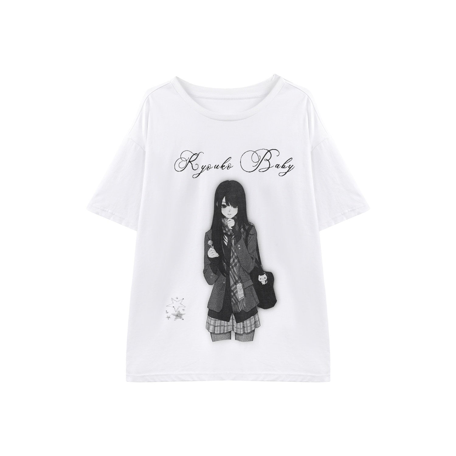 Kyouko_Baby_Nostalgic_Doll_Print_Short_Sleeve_Plaid_Skirt_Women's_Casual_Top_&_Skirt_Sets_1026144052919_MISSTT