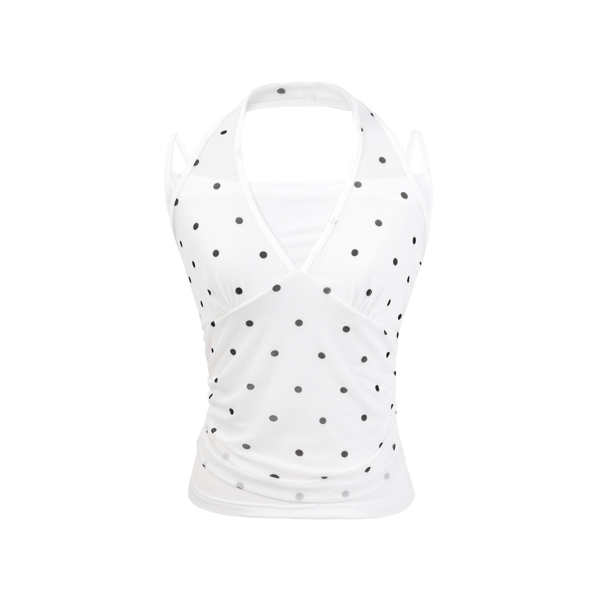 Kyouko_Baby_Retro_Polka_Dot_Halter_High_Waist_Slimming_Women's_Casual_Top_&_Shorts_Sets_1035079943088_MISSTT