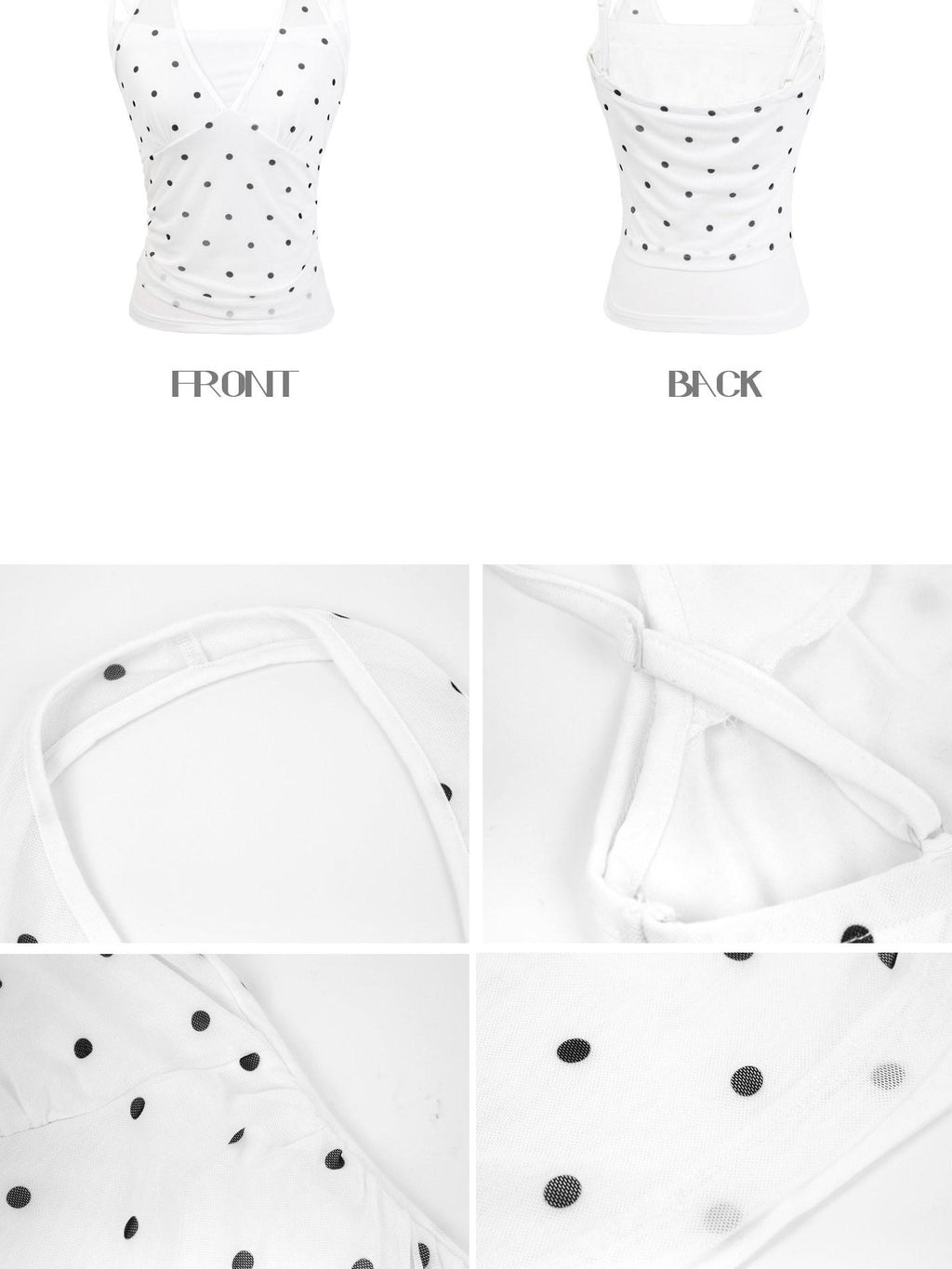 Kyouko Baby Retro Polka Dot Halter High Waist Slimming Women's Casual Top & Shorts Sets