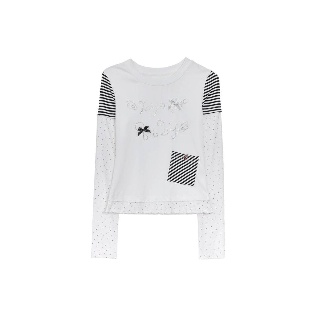 Kyouko_Baby_White_Contrast_Spliced_Striped_Two_Piece_Women's_Long_Sleeve_Shirts_986257049090_MISSTT
