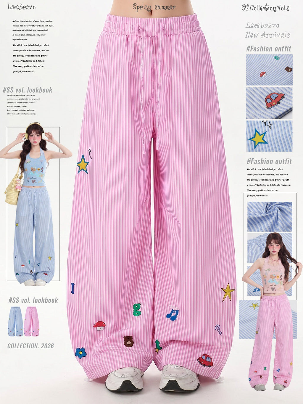LaceBravo_American_Star_Print_Striped_Drawstring_Women's_Wide-leg_Pants_1049462389476_MISSTT