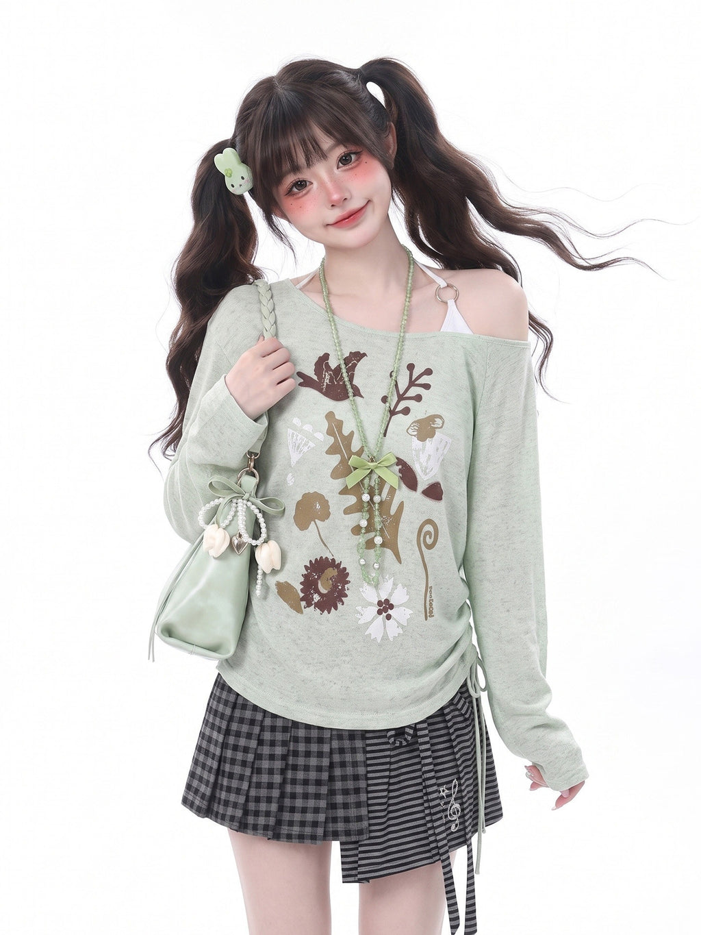LaceBravo_Boho_Vintage_Floral_Bird_Print_Asymmetric_Women's_Long_Sleeve_T-shirts_1068724170527_MISSTT