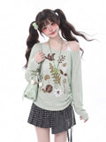 LaceBravo_Boho_Vintage_Floral_Bird_Print_Asymmetric_Women's_Long_Sleeve_T-shirts_1068724170527_MISSTT