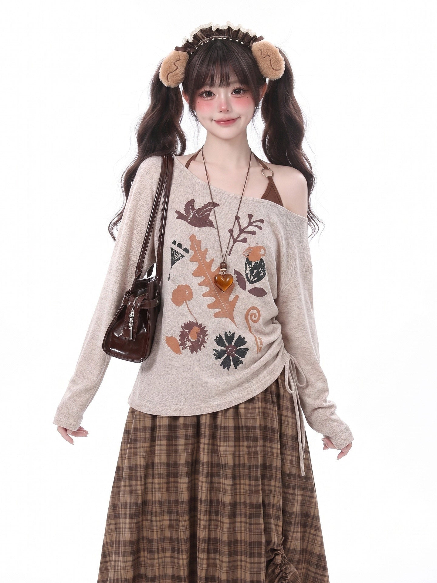 LaceBravo_Boho_Vintage_Floral_Bird_Print_Asymmetric_Women's_Long_Sleeve_T-shirts_1068724170527_MISSTT