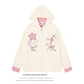 LaceBravo_Cartoon_Star_Embroidered_Faux_Layered_Women's_Cotton_Zip-up_Hoodies_1082816546351_MISSTT
