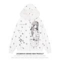 LaceBravo_Cartoon_Star_Print_Faux_Fur_Trim_Hooded_Loose_Cotton_Women's_Zip-up_Hoodies_1083415566996_MISSTT