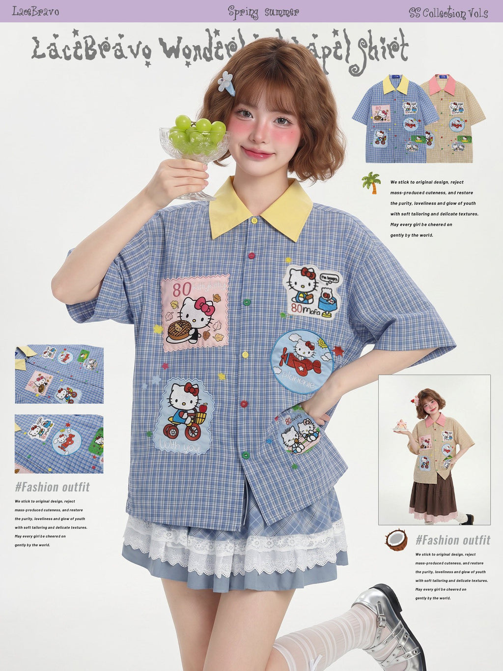 LaceBravo_Cute_Kitty_Applique_Embroidered_Loose_Vintage_Women's_Short_Sleeve_T-shirts_1052620548699_MISSTT