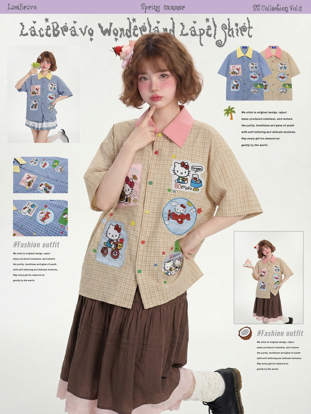 LaceBravo_Cute_Kitty_Applique_Embroidered_Loose_Vintage_Women's_Short_Sleeve_T-shirts_1052620548699_MISSTT