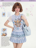 LaceBravo_Cute_Kitty_Print_Ruffle_Trim_Slim_Fit_Women's_Short_Sleeve_T-shirts_1047521151737_MISSTT