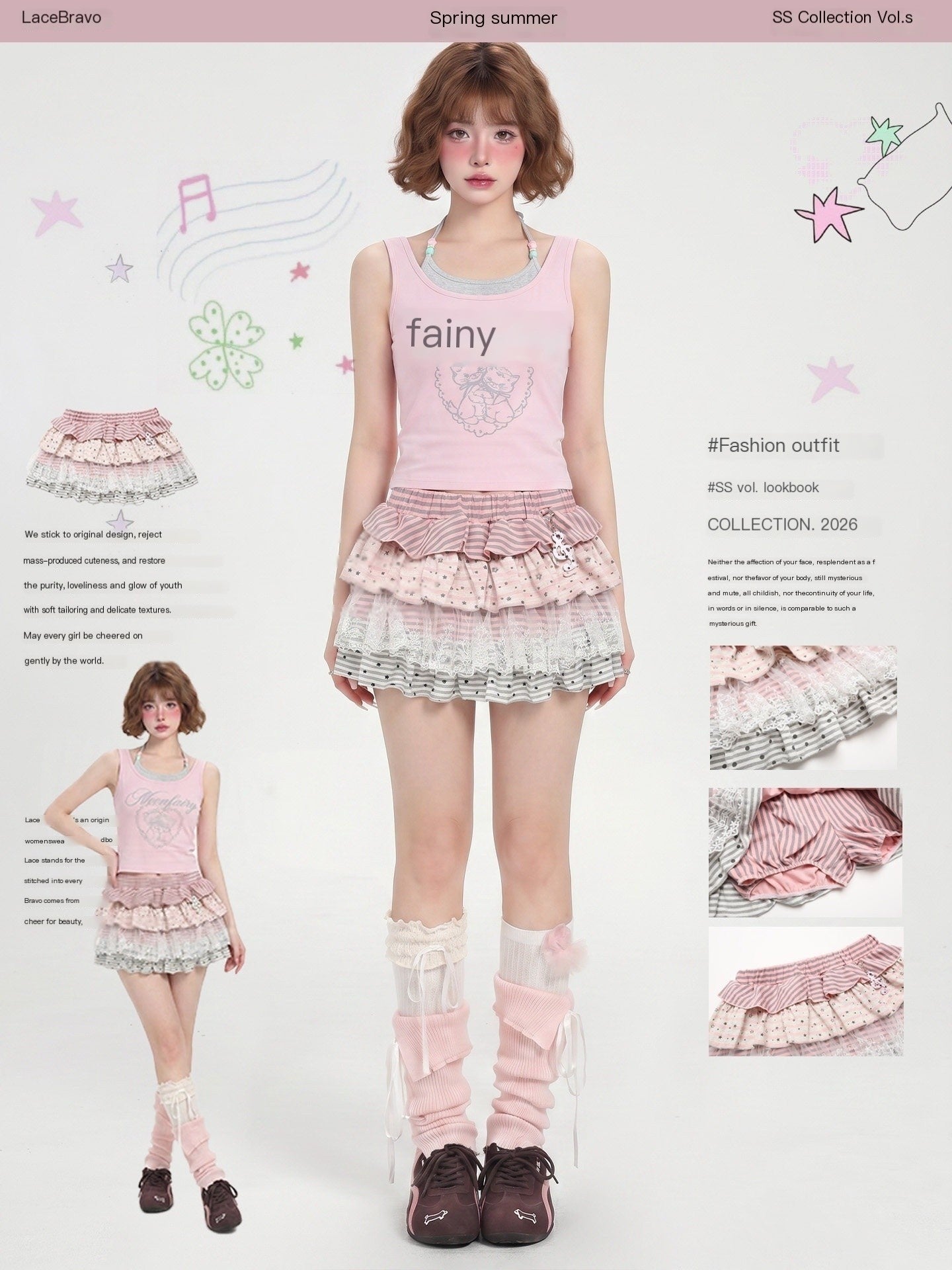 LaceBravo_Flouncy_Ruffled_Star_Lace_Mini_Pendant_Charm_Women's_Tiered_Skirts_1052900311609_MISSTT