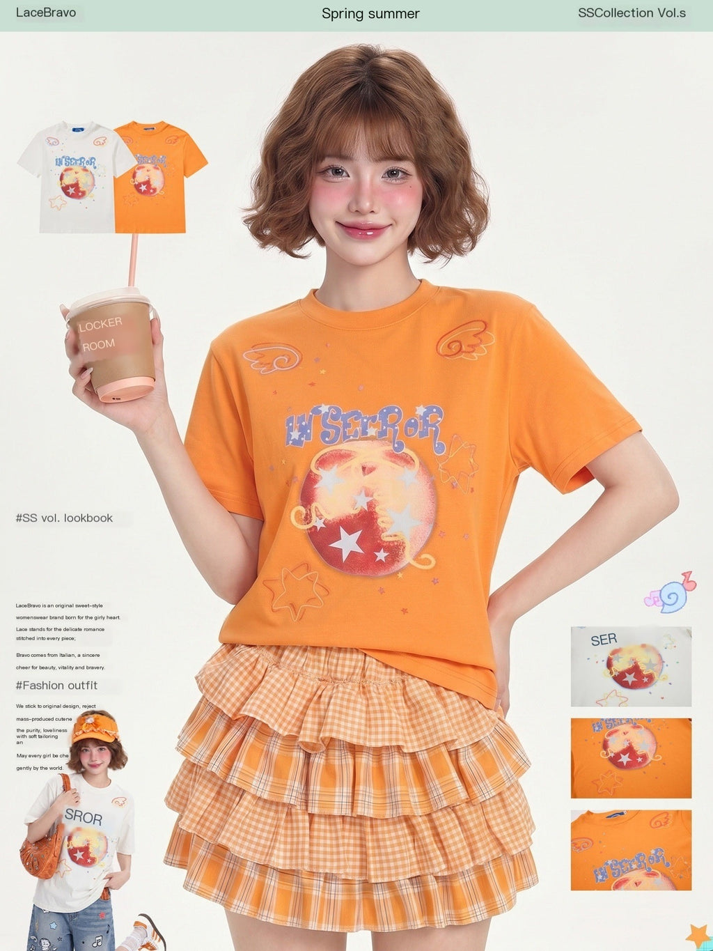 LaceBravo_Korean_Dopamine_Apple_Star_Print_Slimming_Women's_Short_Sleeve_T-shirts_1059444548543_MISSTT