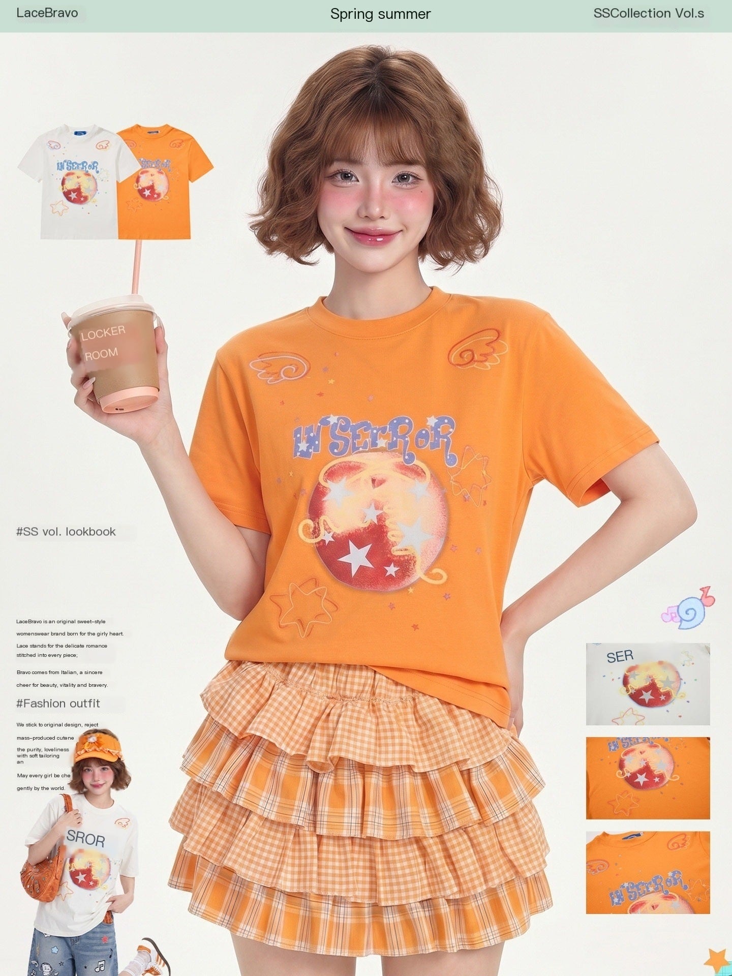 LaceBravo_Korean_Dopamine_Apple_Star_Print_Slimming_Women's_Short_Sleeve_T-shirts_1059444548543_MISSTT