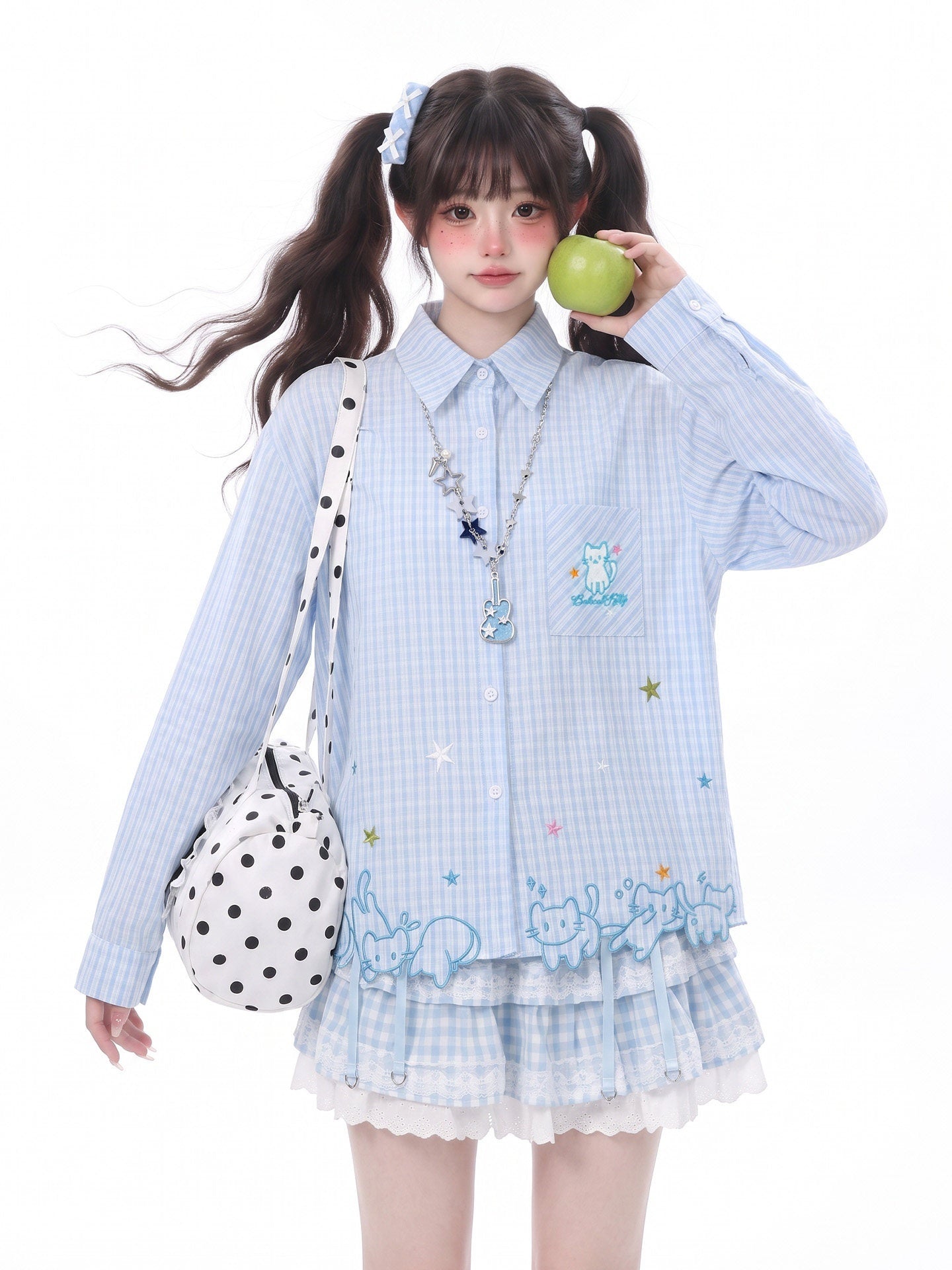LaceBravo_Lace_Cat_Embroidery_Turn_Down_Collar_Long_Sleeve_Loose_Fit_Women's_Overshirts_1069809882071_MISSTT