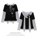 LaceBravo_Star_Print_Layered_Look_Hooded_Women's_Cotton_Long_Sleeve_T-shirts_1089205477188_MISSTT