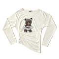 MOF_Angry_Bear_Print_One_Shoulder_Sheer_Cropped_Women's_Modal_Long_Sleeve_T-shirts_1071208128805_MISSTT