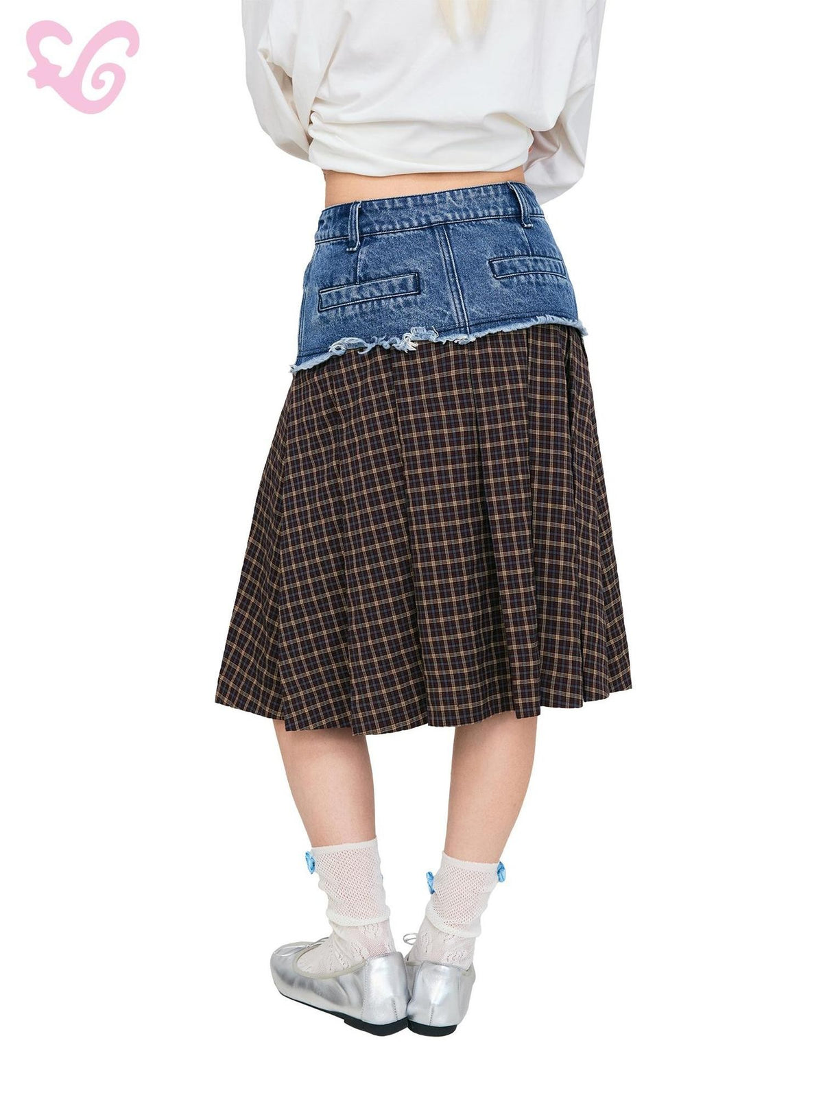 MOF Animal Print Contrast Color Long Sleeve Round Neck Women's Loose Fit Top Matching Skirt Sets