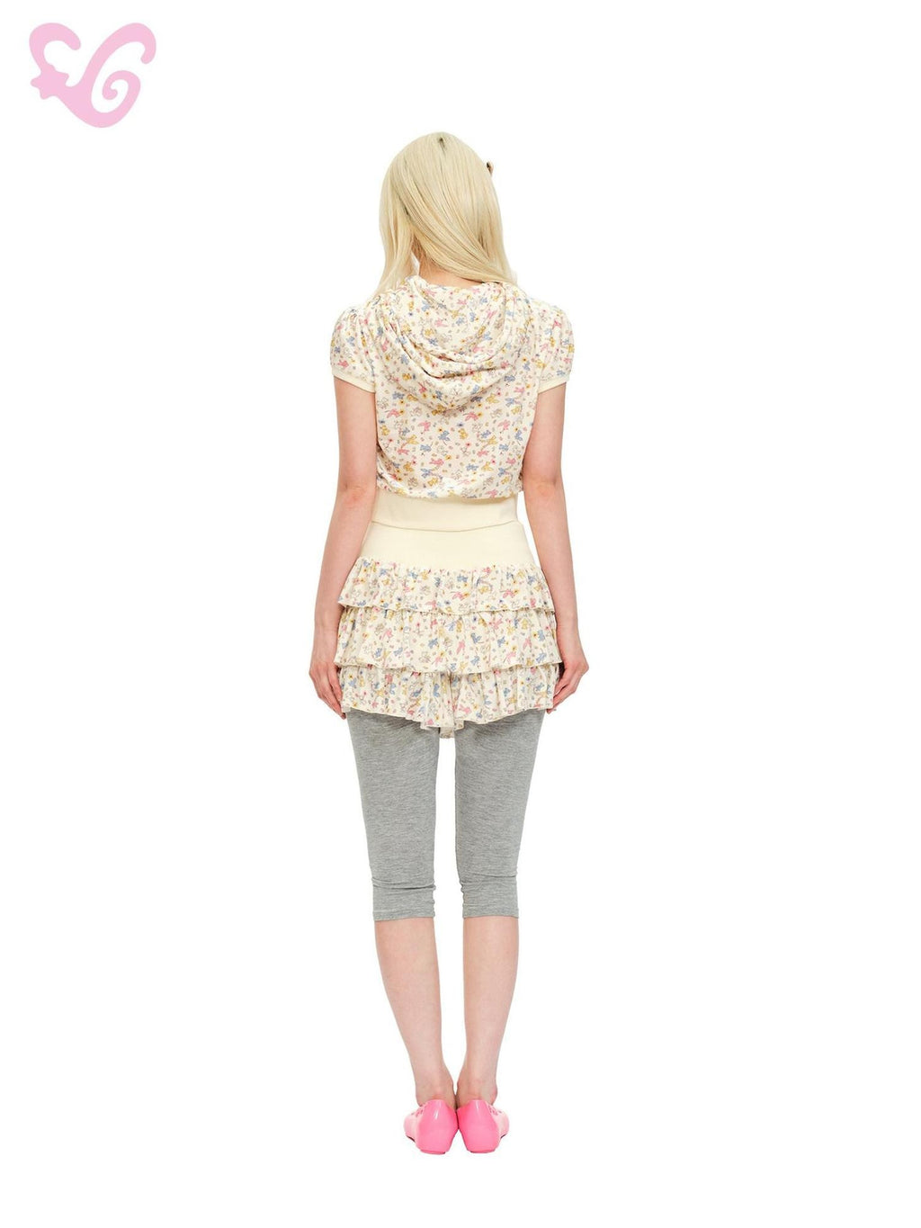 MOF Animal Print Hooded Short Sleeve Women's Velvet High Waist Matching Skirt Sets