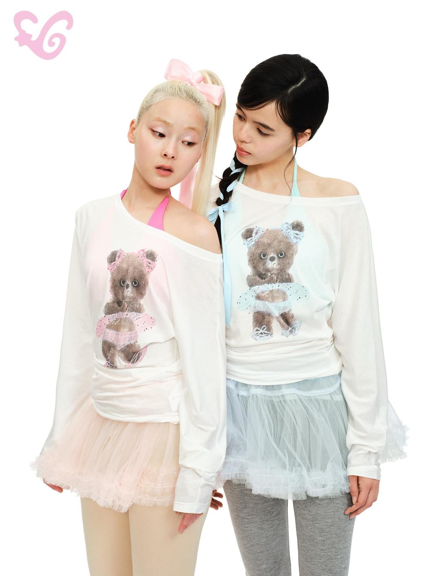 MOF Ballet Tulle Ribbon Tie Pleated A Line Low Waist Women's Mesh Mini Skirts