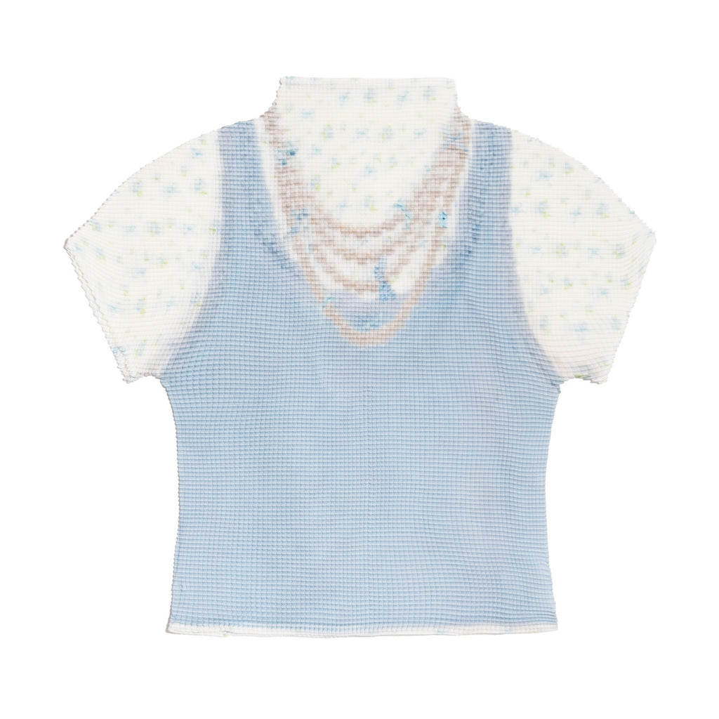 MOF_Blue_Pleated_Pearl_Chain_Print_Women's_Cropped_Slim_Short_Sleeve_T-shirts_1042050600347_MISSTT