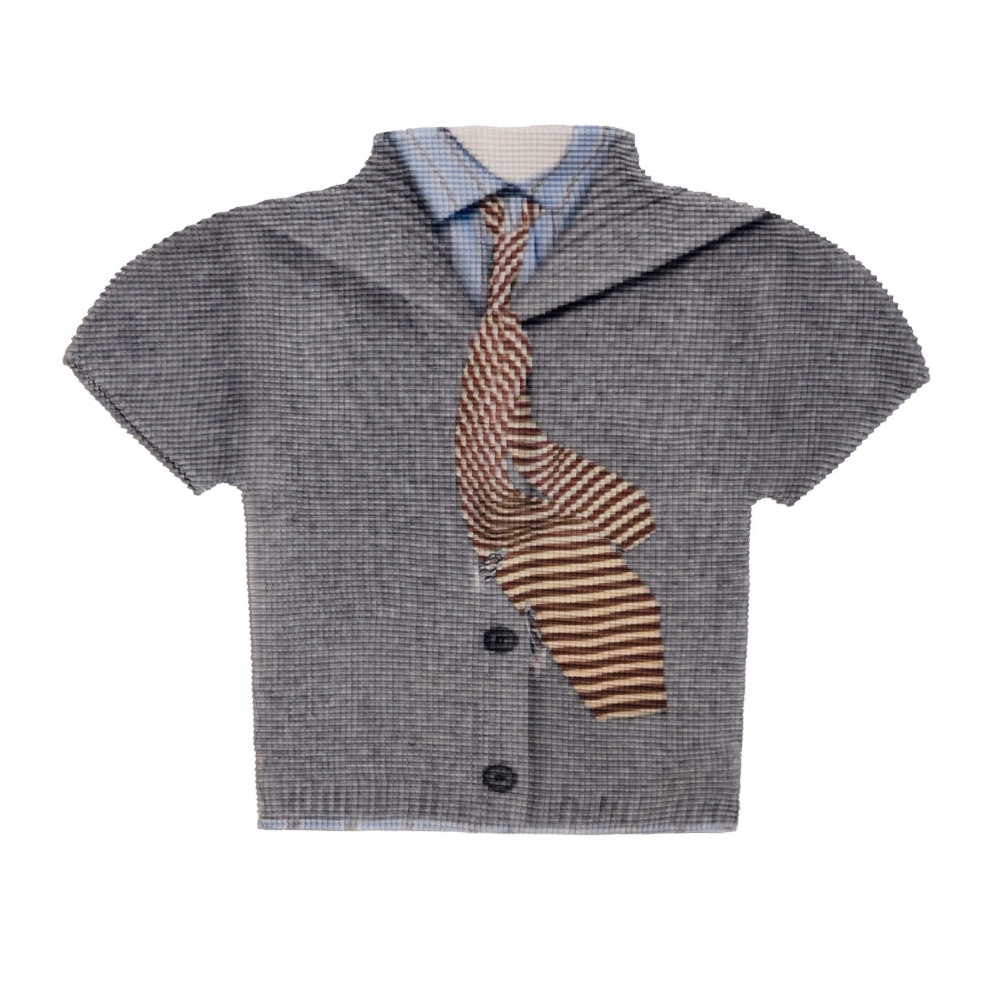 MOF_Gray_Optical_Pleated_Printed_Shirt_Collar_Tie_Women's_Polyester_Crop_Tops_1042293988660_MISSTT