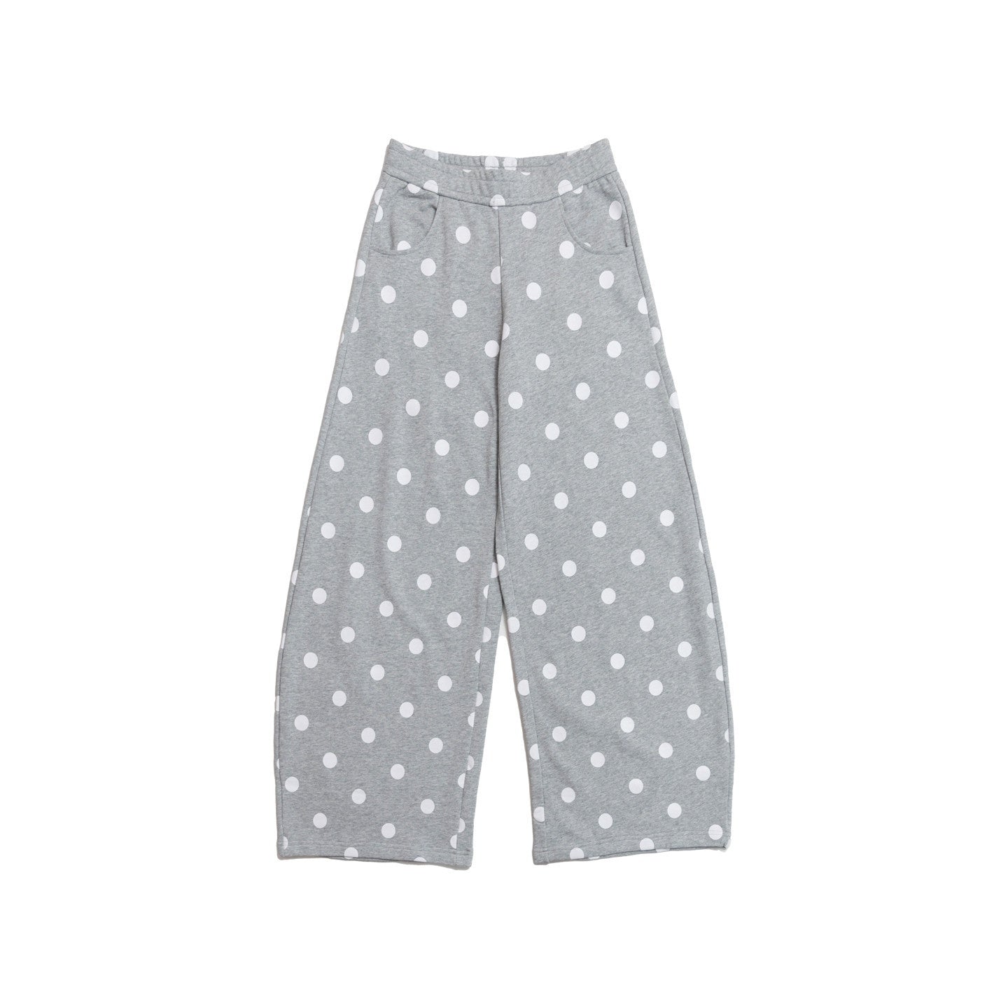 MOF_Gray_Polka_Dot_Asymmetric_Elastic_Waist_Straight_Leg_Women's_Cotton_Sweatpants_1040537246268_MISSTT