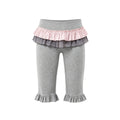 MOF_Gray_Polka_Dot_Ruffle_Hem_Skirt_Overlay_Vintage_Women's_Spandex_Bermuda_Shorts_1045998783673_MISSTT