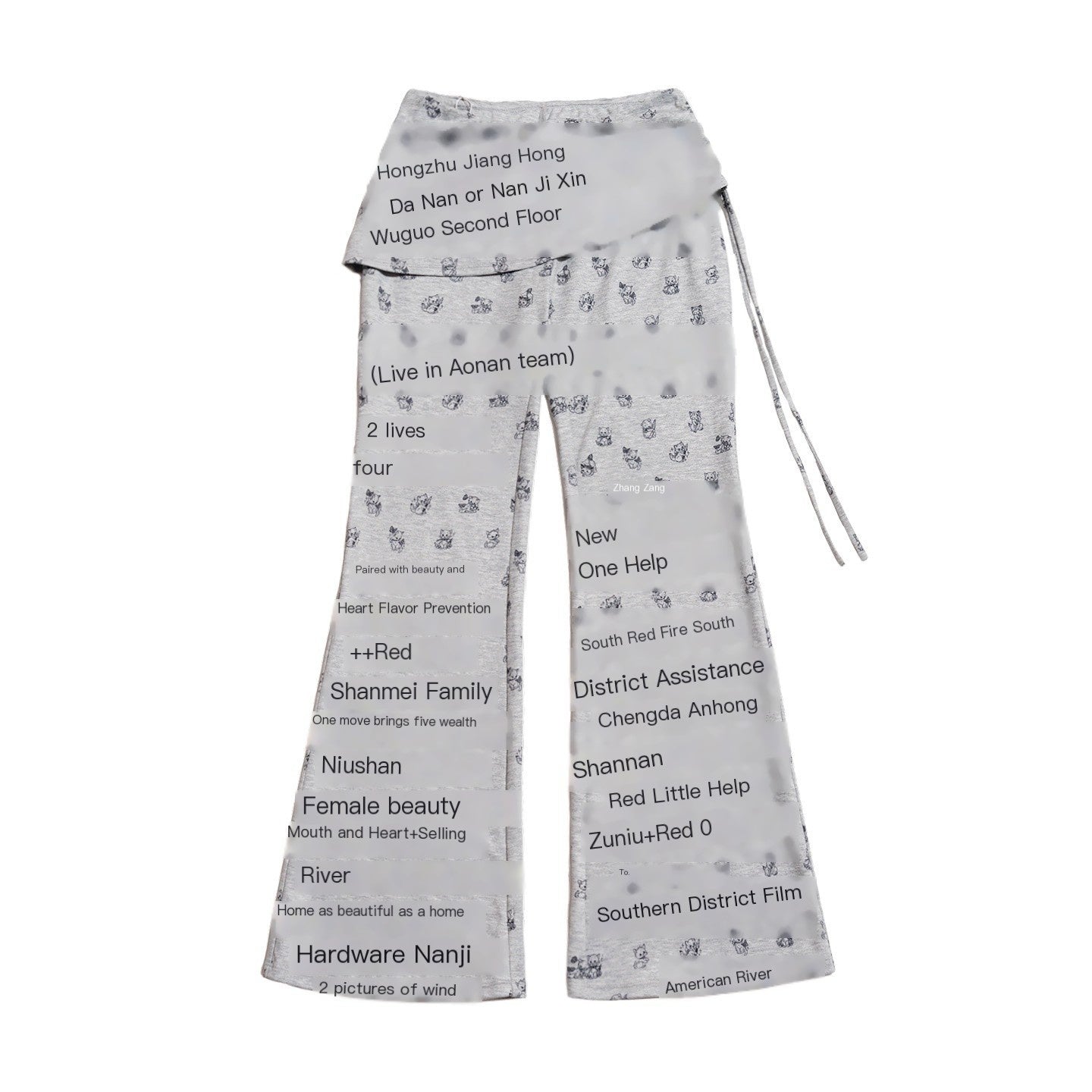 MOF_Hooded_Cat_Print_Polka_Dot_Short_Slim_Women's_Skort_Tracksuit_Sets_1039774003448_MISSTT