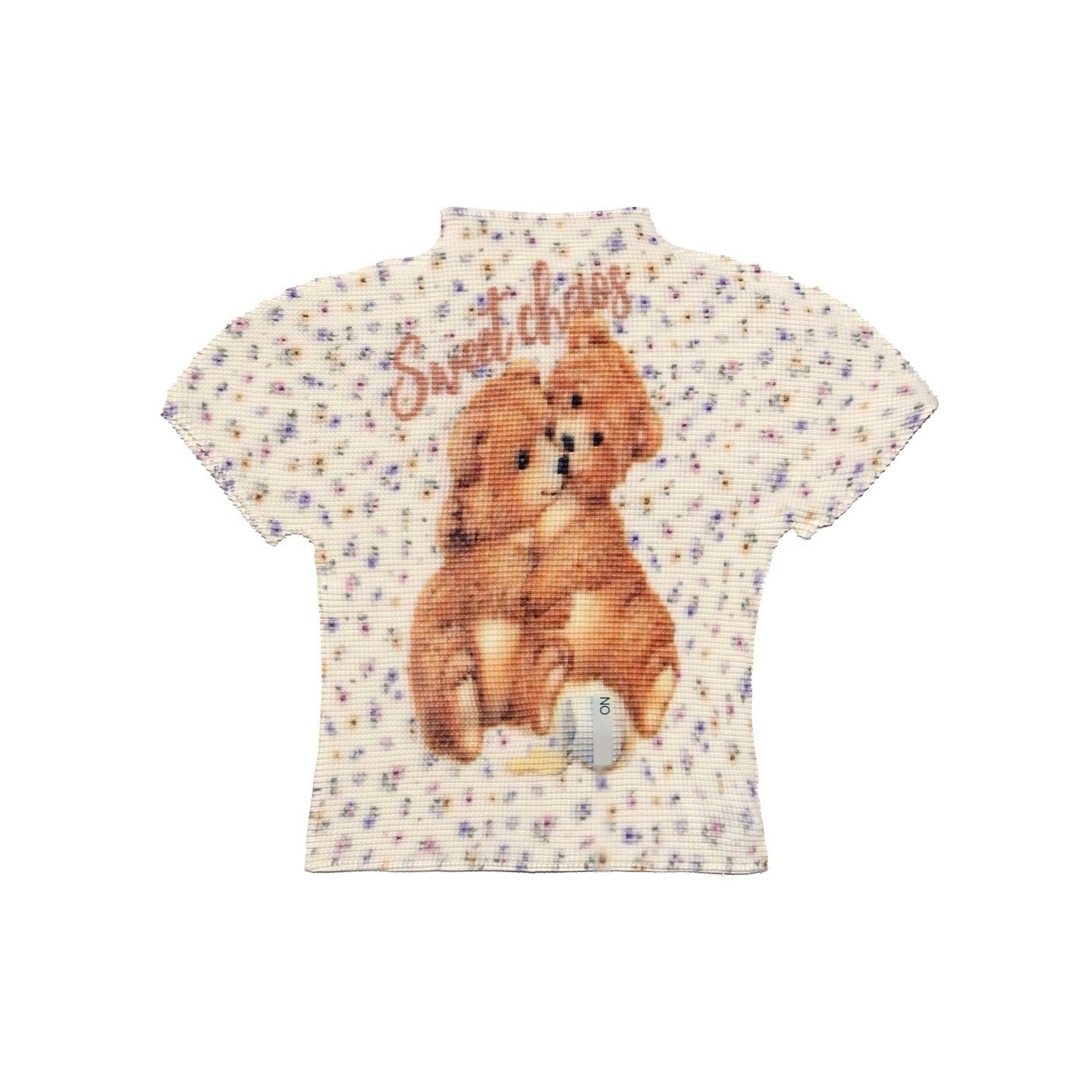 MOF_Hugging_Bear_Doodle_Ruching_Mock_Neck_Women's_Polyester_Crop_Tops_1047529565990_MISSTT