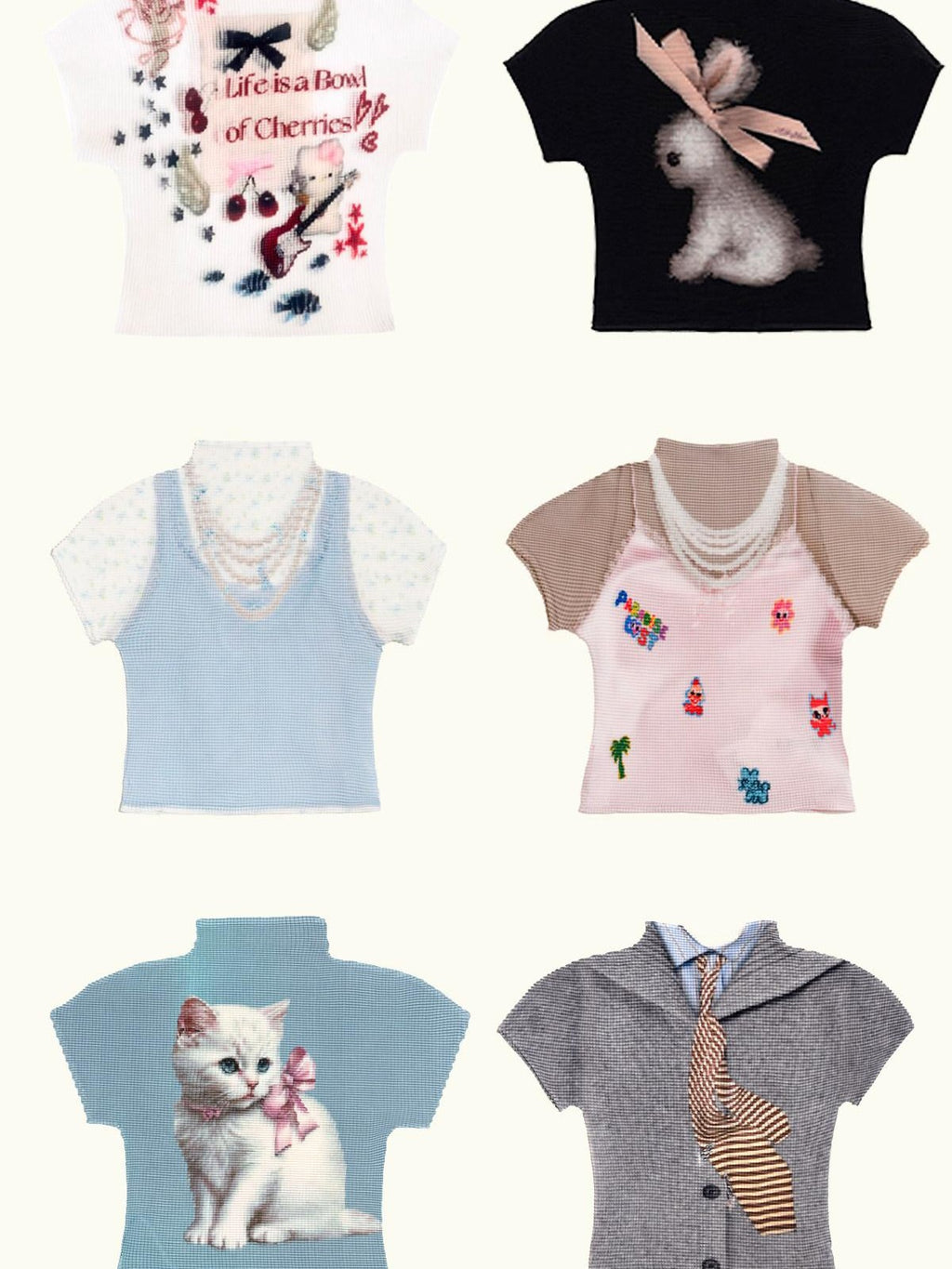 MOF Playful Graffiti Printed Ruched Slim Fit Women's Polyester Crop Tops